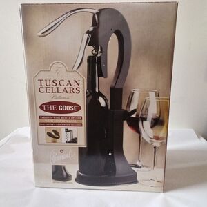Tuscan Cellars Collection THE GOOSE Tabletop Wine Bottle Opener NIB